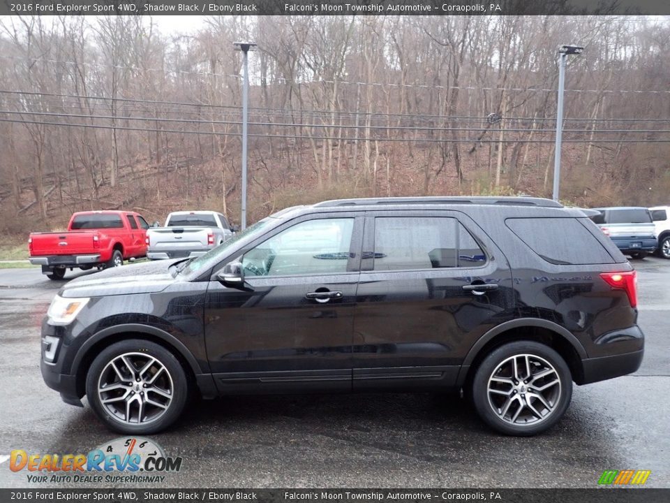 2016 Ford Explorer Sport 4WD Shadow Black / Ebony Black Photo #6