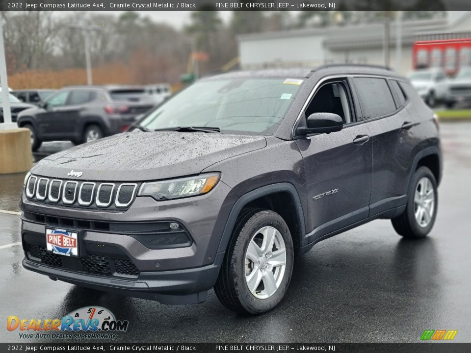 2022 Jeep Compass Latitude 4x4 Granite Crystal Metallic / Black Photo #1