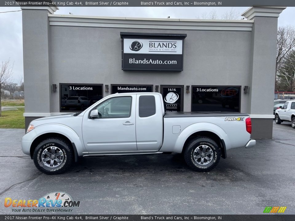 2017 Nissan Frontier Pro-4X King Cab 4x4 Brilliant Silver / Graphite Photo #1