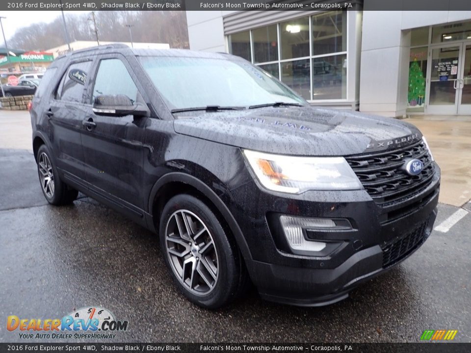 2016 Ford Explorer Sport 4WD Shadow Black / Ebony Black Photo #9