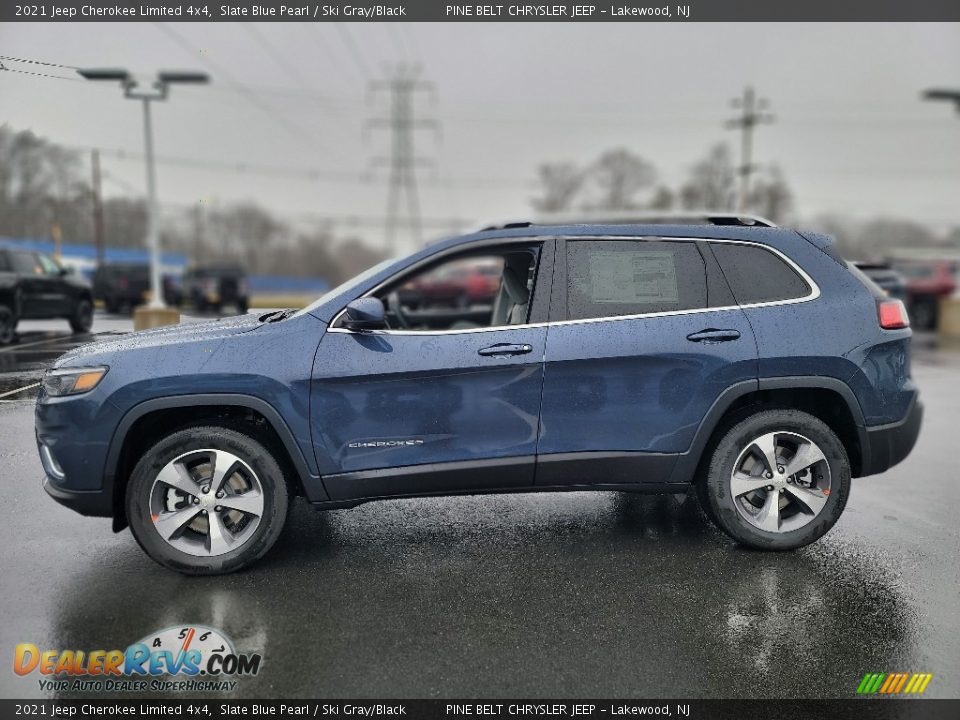 2021 Jeep Cherokee Limited 4x4 Slate Blue Pearl / Ski Gray/Black Photo #4