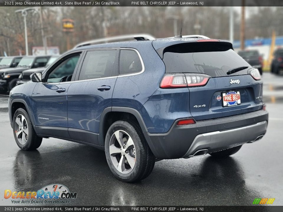 2021 Jeep Cherokee Limited 4x4 Slate Blue Pearl / Ski Gray/Black Photo #6