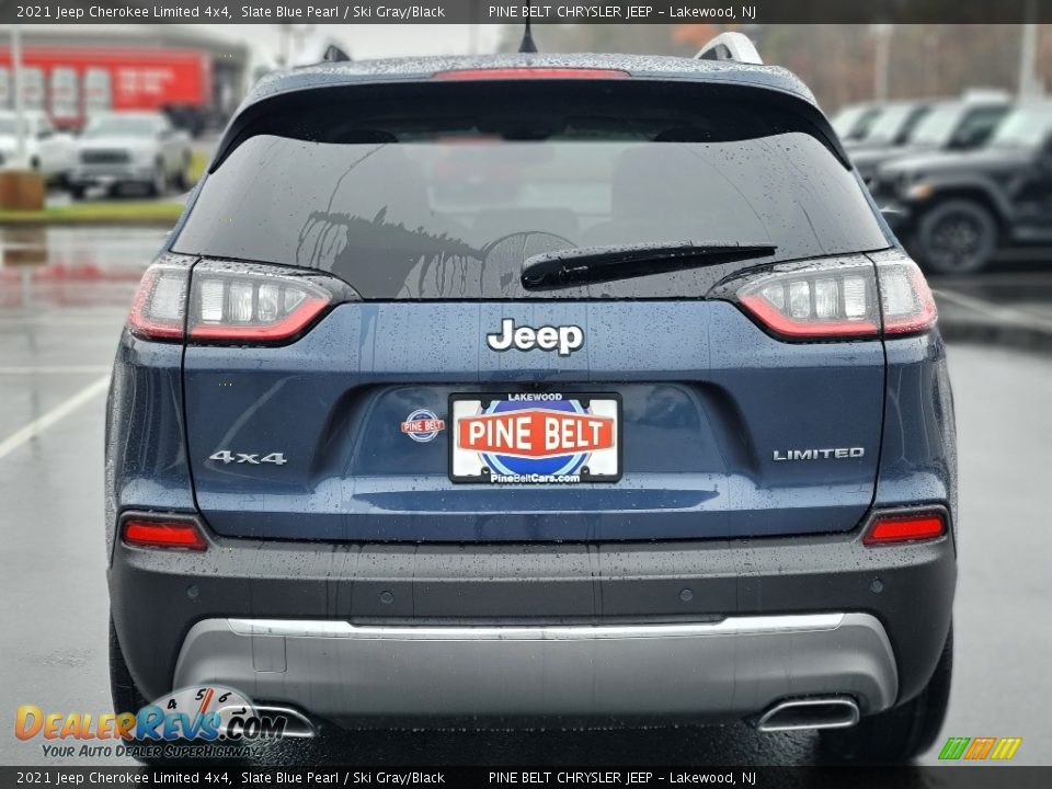 2021 Jeep Cherokee Limited 4x4 Slate Blue Pearl / Ski Gray/Black Photo #7