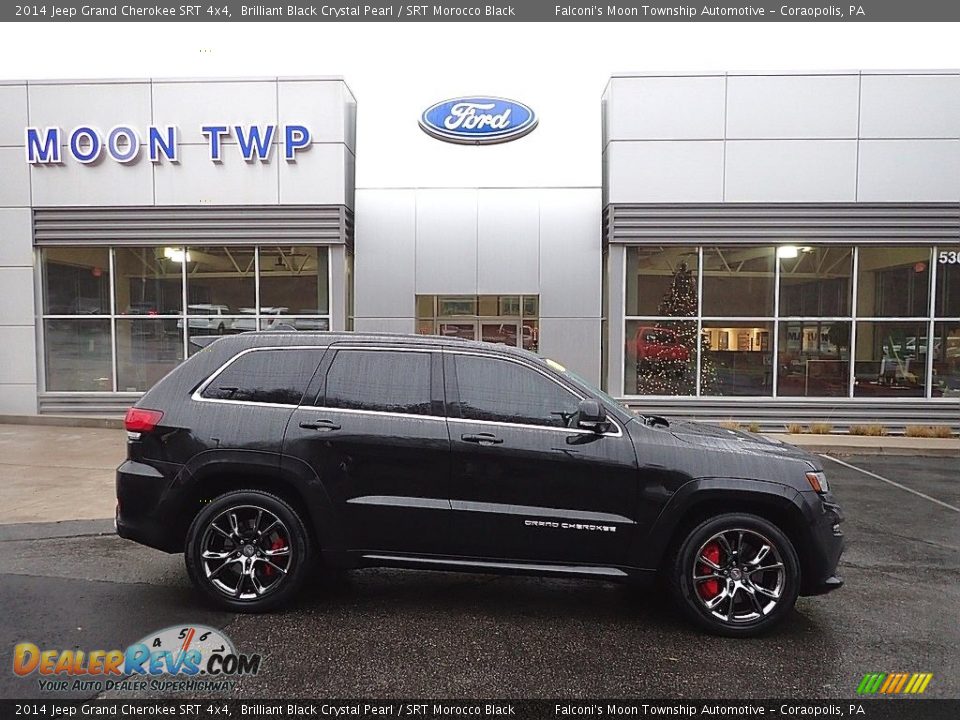 2014 Jeep Grand Cherokee SRT 4x4 Brilliant Black Crystal Pearl / SRT Morocco Black Photo #1