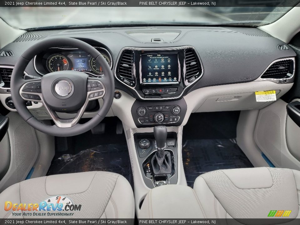 Ski Gray/Black Interior - 2021 Jeep Cherokee Limited 4x4 Photo #14