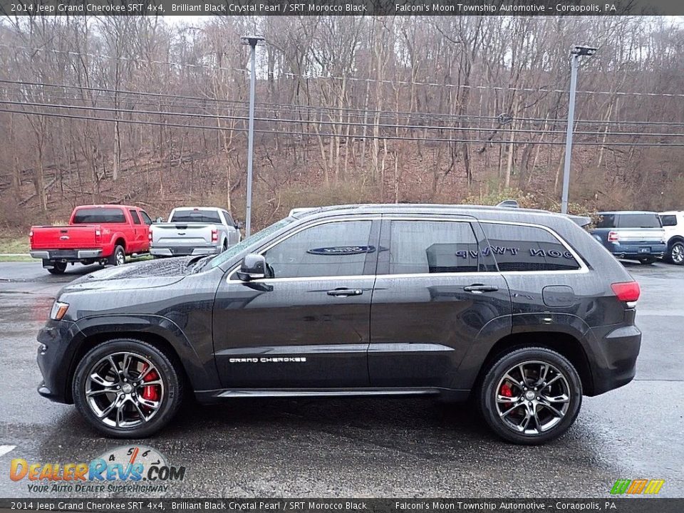 2014 Jeep Grand Cherokee SRT 4x4 Brilliant Black Crystal Pearl / SRT Morocco Black Photo #6