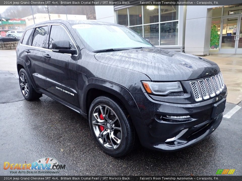 2014 Jeep Grand Cherokee SRT 4x4 Brilliant Black Crystal Pearl / SRT Morocco Black Photo #9