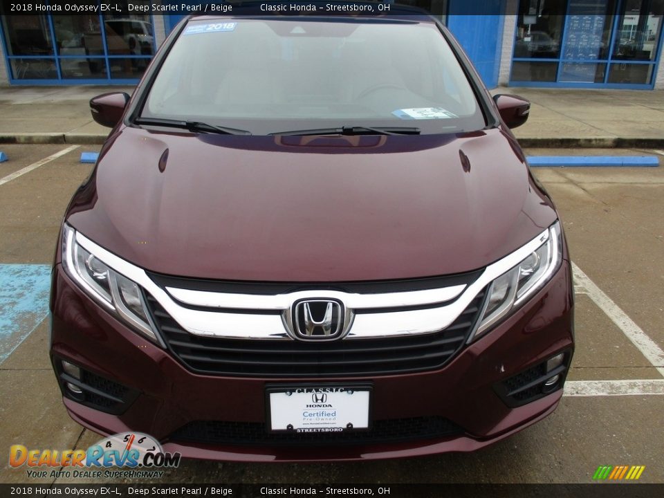 2018 Honda Odyssey EX-L Deep Scarlet Pearl / Beige Photo #2