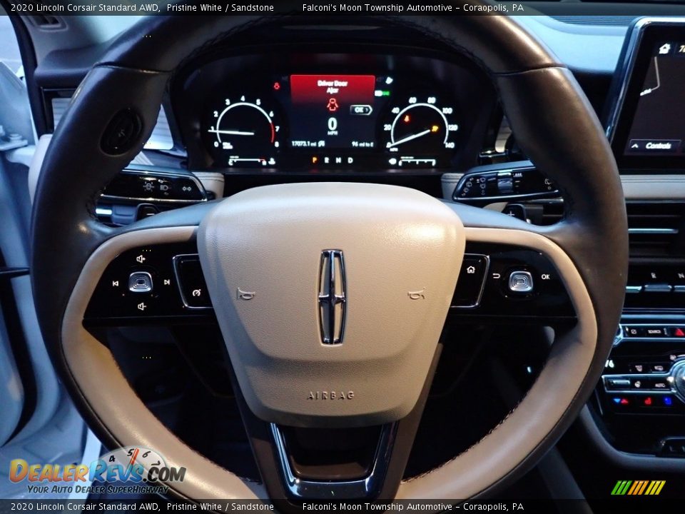 2020 Lincoln Corsair Standard AWD Pristine White / Sandstone Photo #23