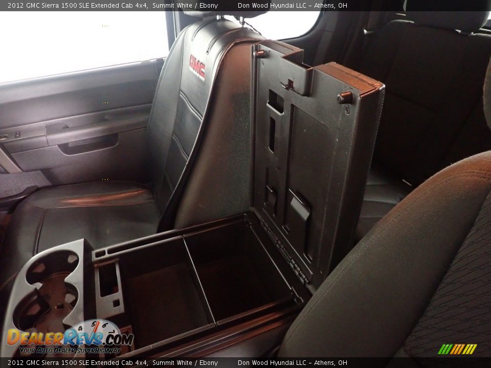 2012 GMC Sierra 1500 SLE Extended Cab 4x4 Summit White / Ebony Photo #32