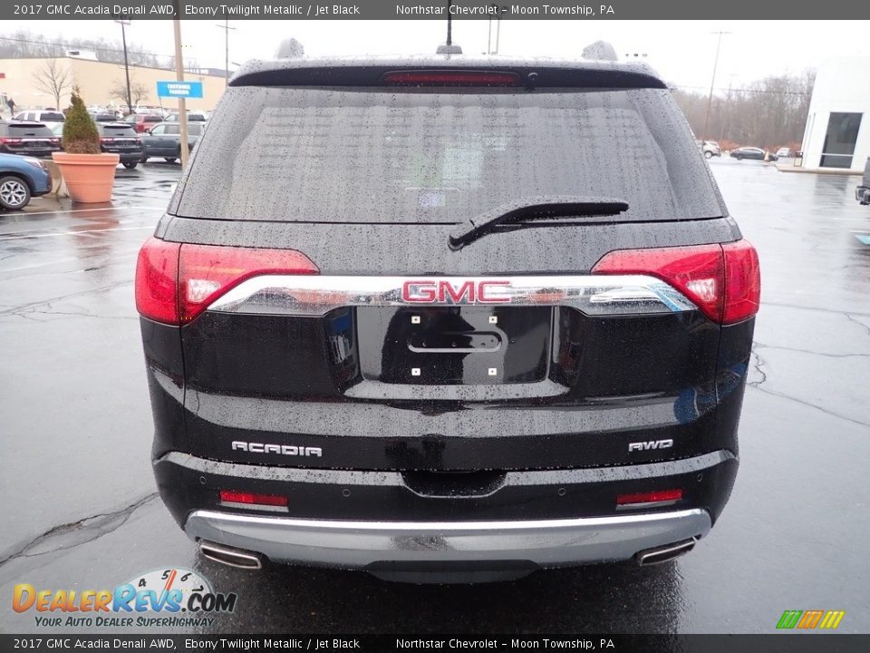 2017 GMC Acadia Denali AWD Ebony Twilight Metallic / Jet Black Photo #6