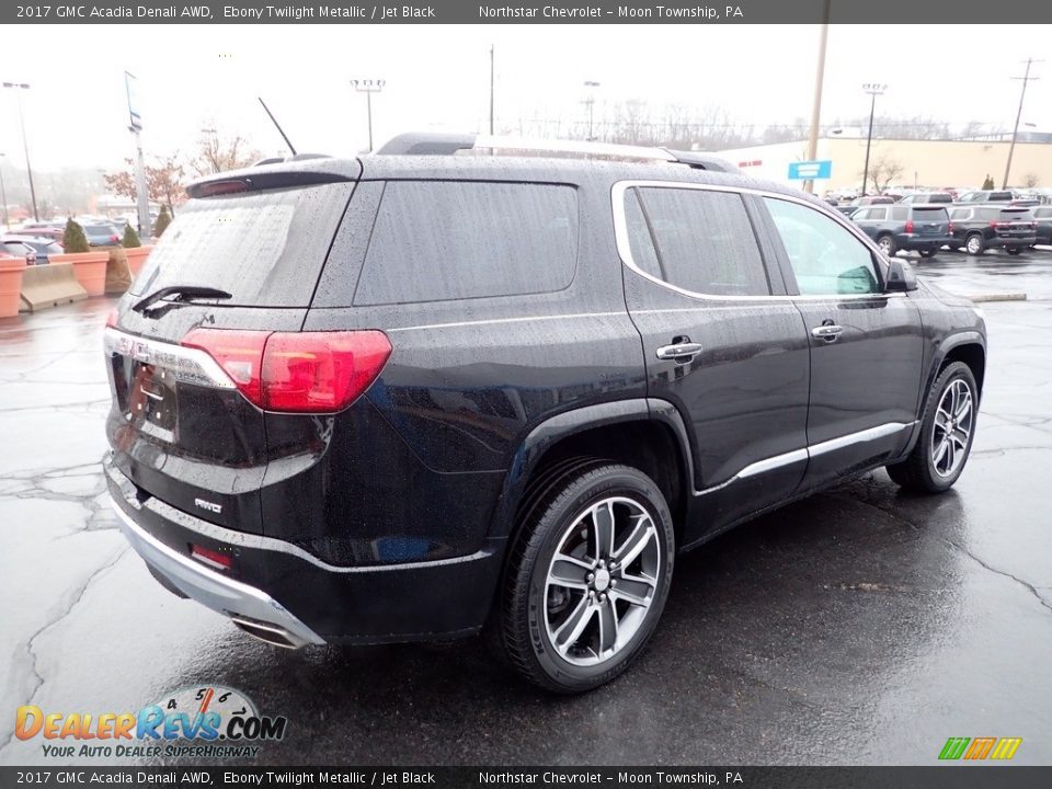 2017 GMC Acadia Denali AWD Ebony Twilight Metallic / Jet Black Photo #9