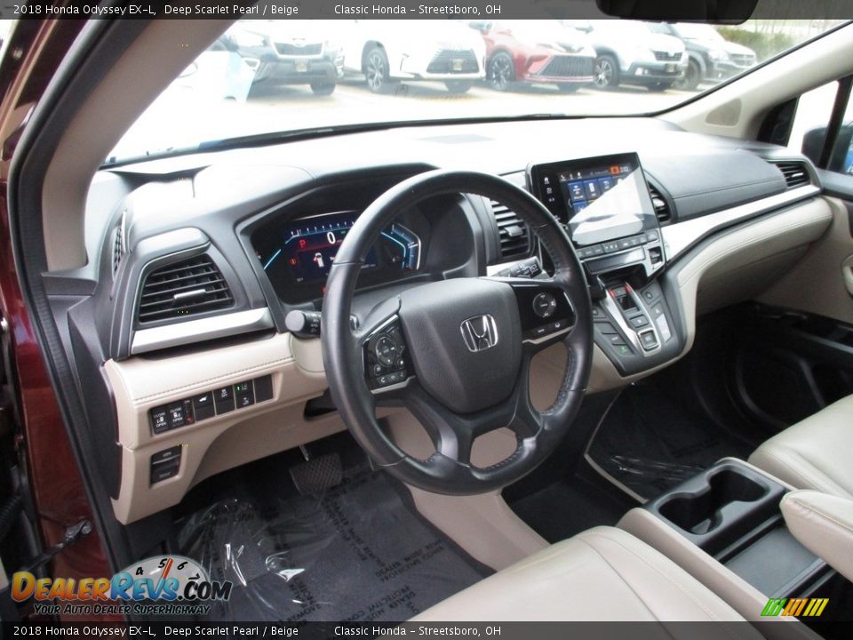 Beige Interior - 2018 Honda Odyssey EX-L Photo #33