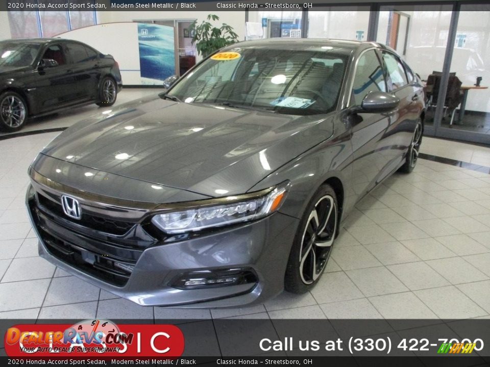 2020 Honda Accord Sport Sedan Modern Steel Metallic / Black Photo #1