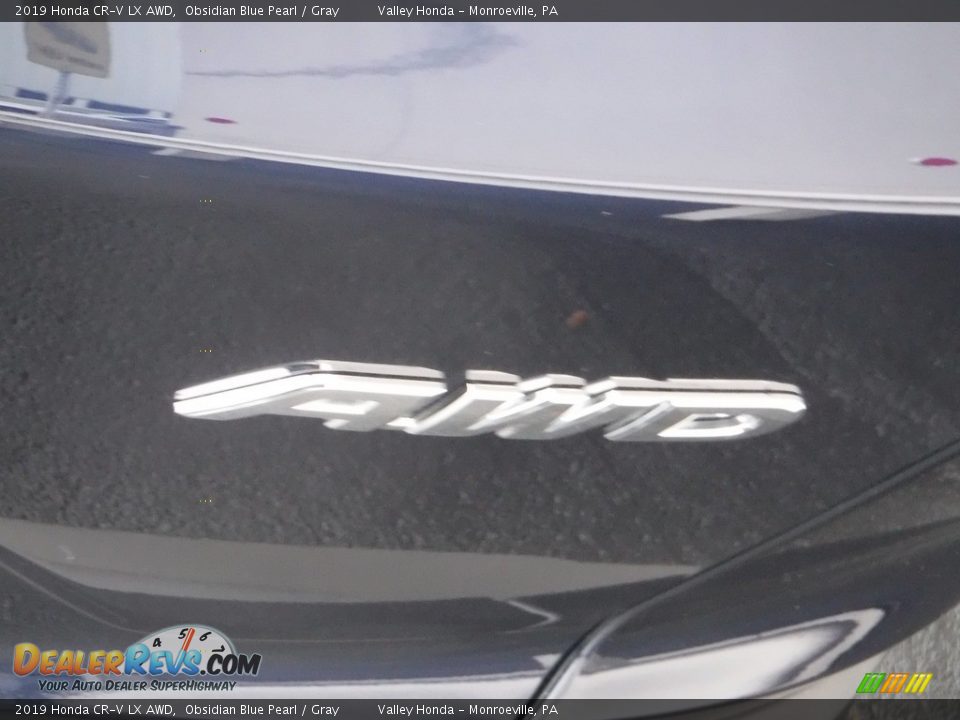 2019 Honda CR-V LX AWD Obsidian Blue Pearl / Gray Photo #7