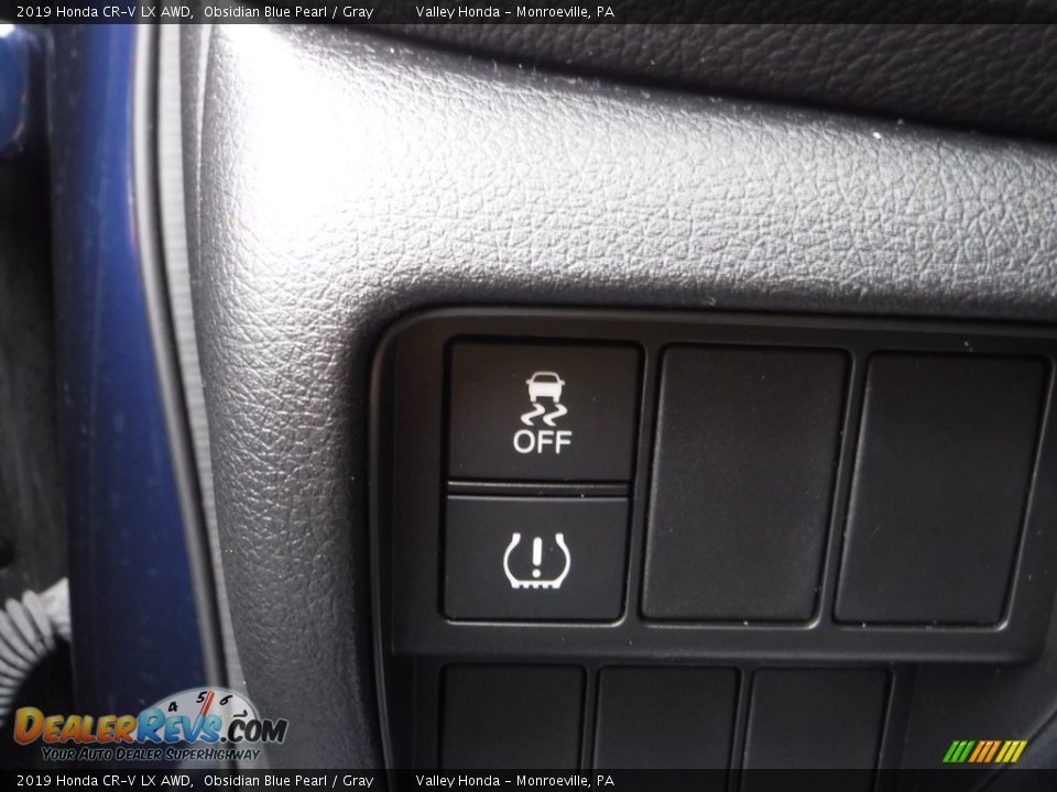 2019 Honda CR-V LX AWD Obsidian Blue Pearl / Gray Photo #11