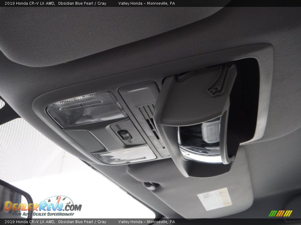 2019 Honda CR-V LX AWD Obsidian Blue Pearl / Gray Photo #16
