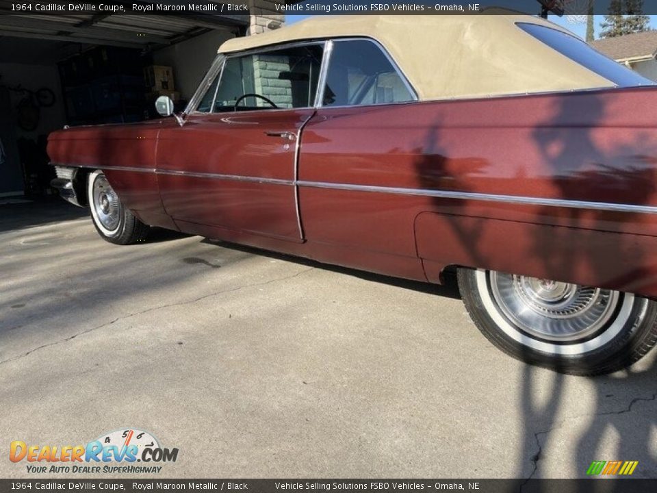 Royal Maroon Metallic 1964 Cadillac DeVille Coupe Photo #7