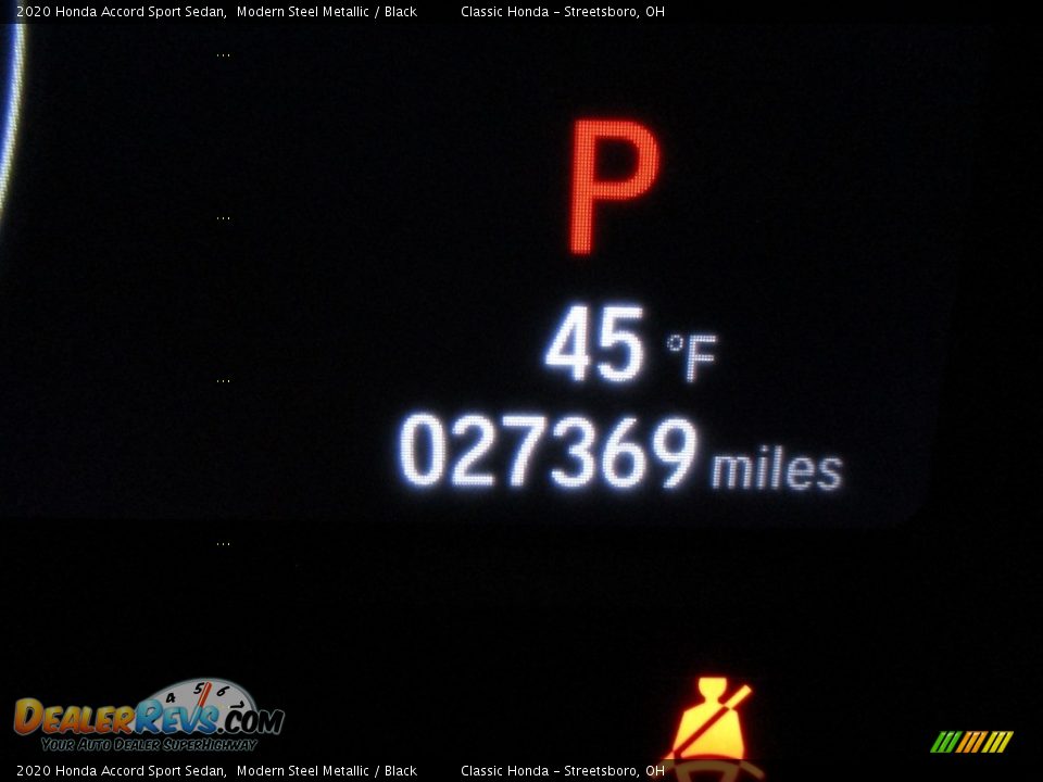 2020 Honda Accord Sport Sedan Modern Steel Metallic / Black Photo #36