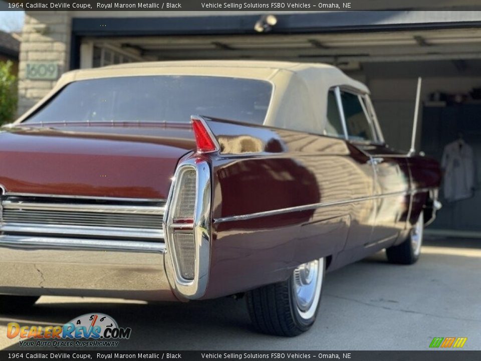 1964 Cadillac DeVille Coupe Royal Maroon Metallic / Black Photo #8