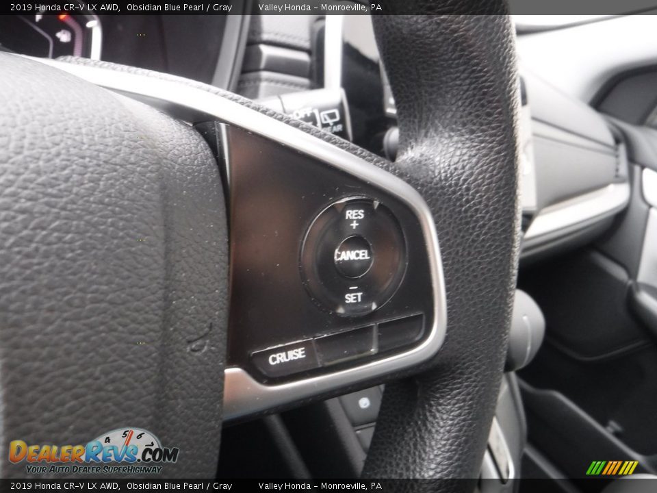 2019 Honda CR-V LX AWD Obsidian Blue Pearl / Gray Photo #19