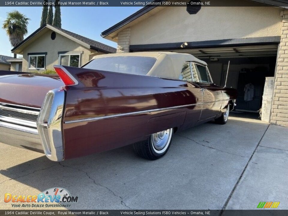 1964 Cadillac DeVille Coupe Royal Maroon Metallic / Black Photo #9