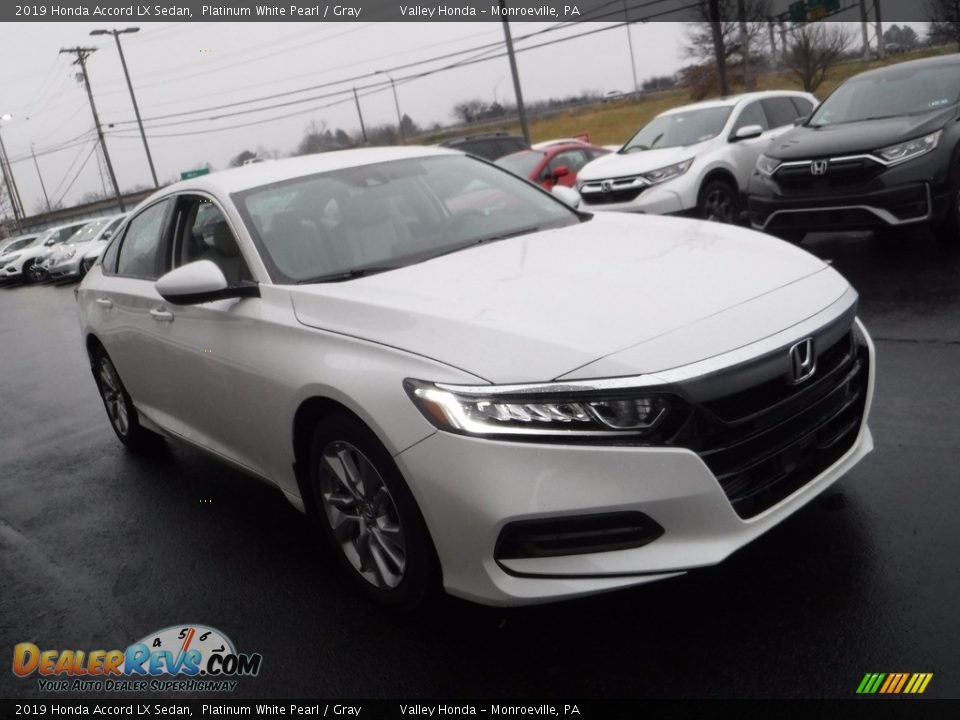 2019 Honda Accord LX Sedan Platinum White Pearl / Gray Photo #5