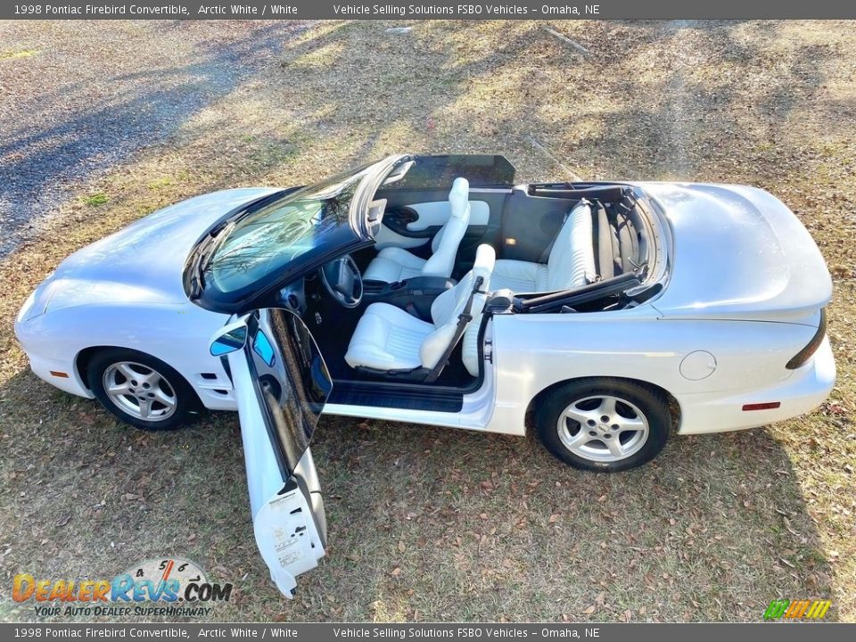 1998 Pontiac Firebird Convertible Arctic White / White Photo #2