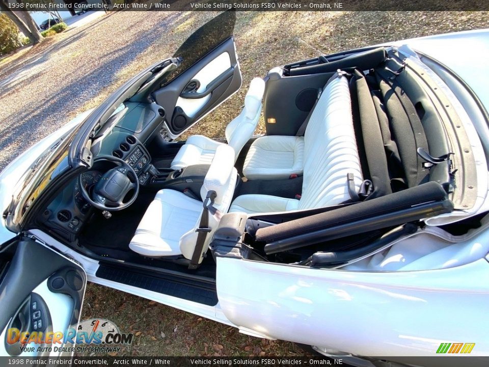 1998 Pontiac Firebird Convertible Arctic White / White Photo #3