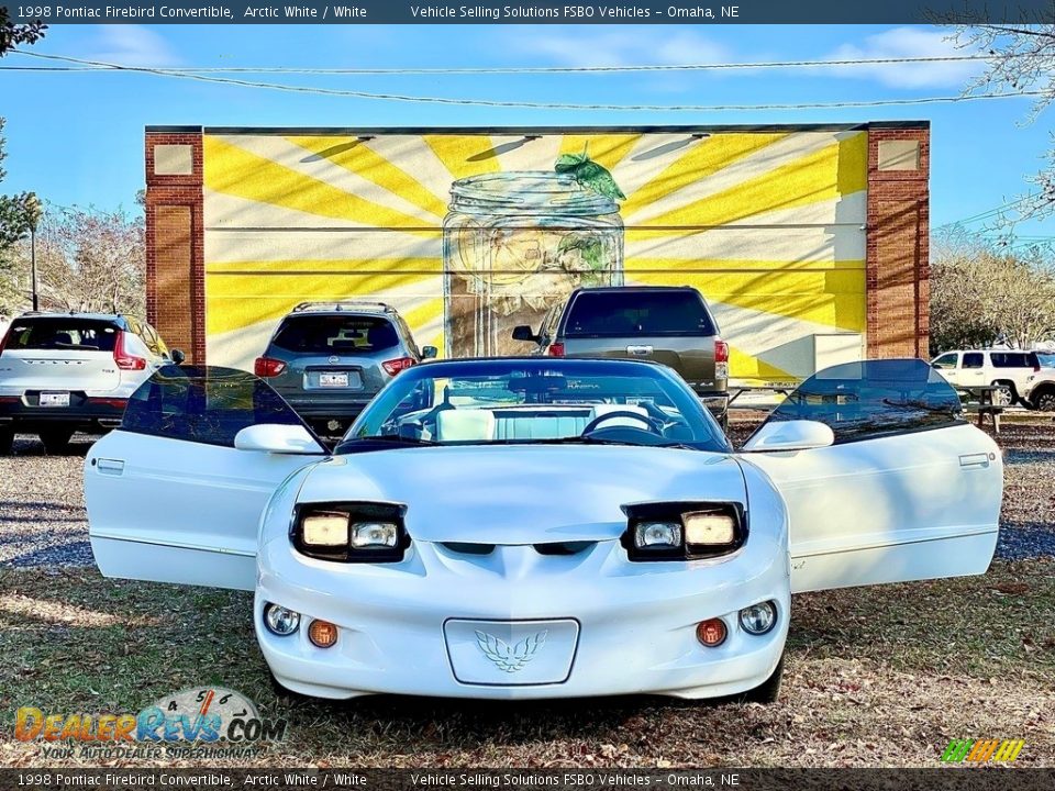 1998 Pontiac Firebird Convertible Arctic White / White Photo #5