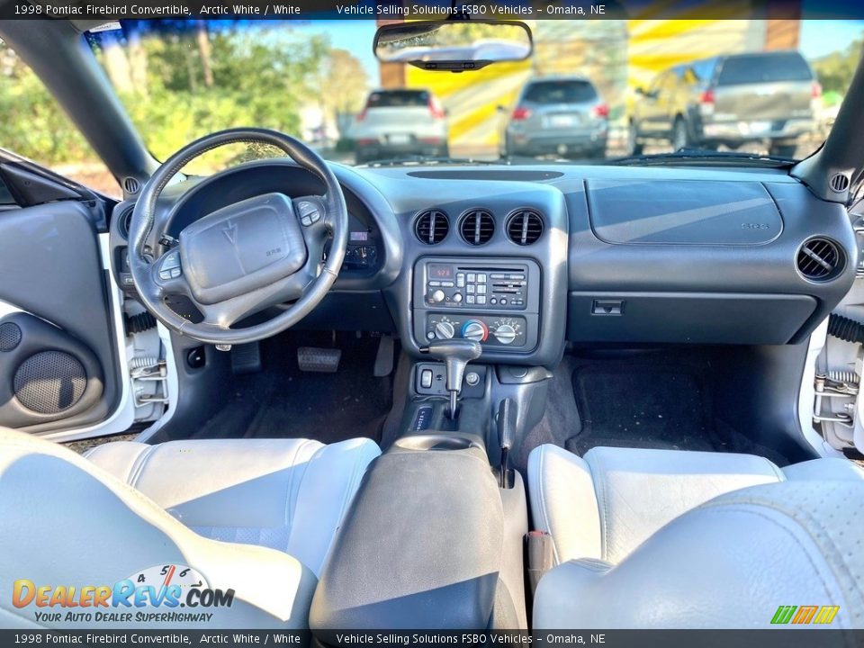 1998 Pontiac Firebird Convertible Arctic White / White Photo #9