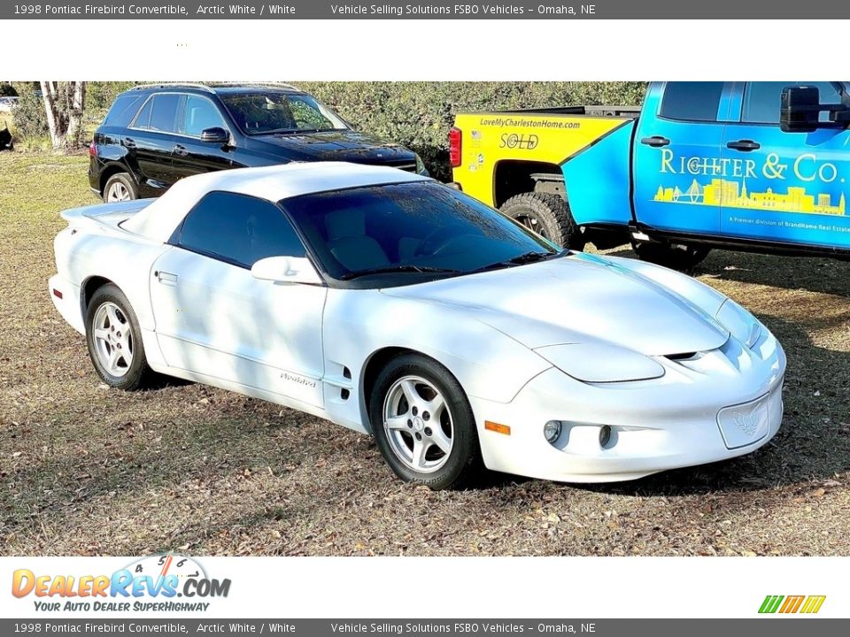 1998 Pontiac Firebird Convertible Arctic White / White Photo #11