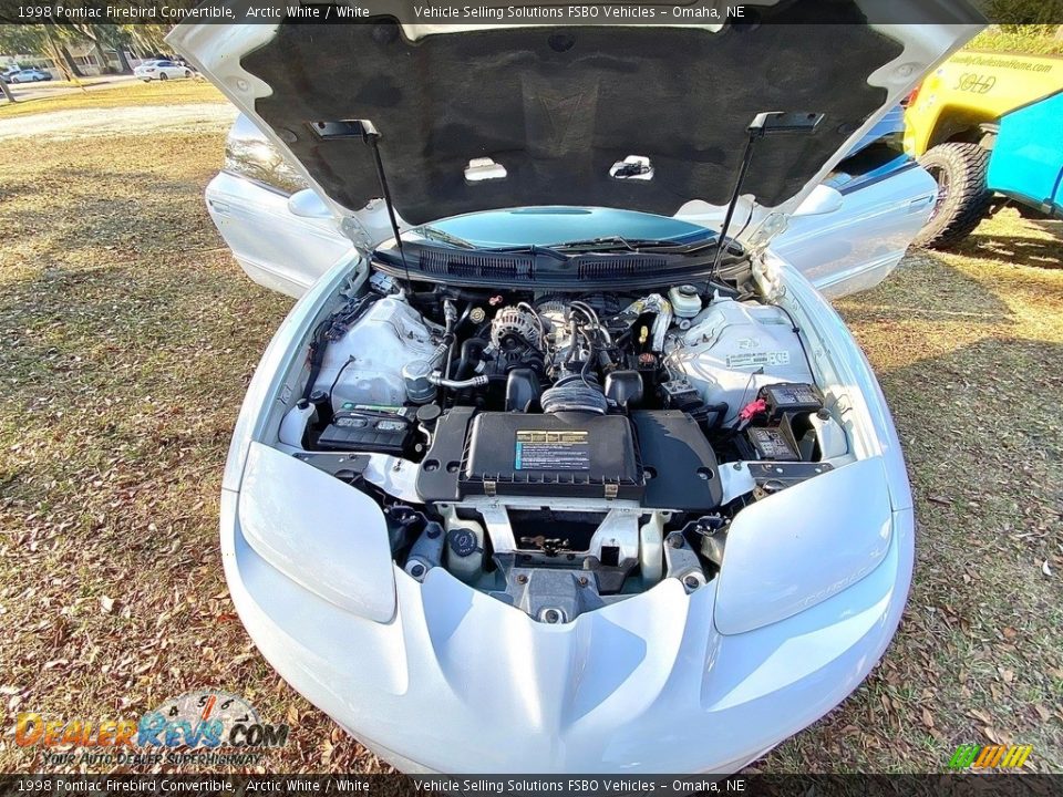 1998 Pontiac Firebird Convertible Arctic White / White Photo #12