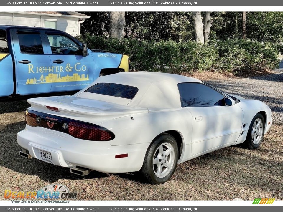 1998 Pontiac Firebird Convertible Arctic White / White Photo #13