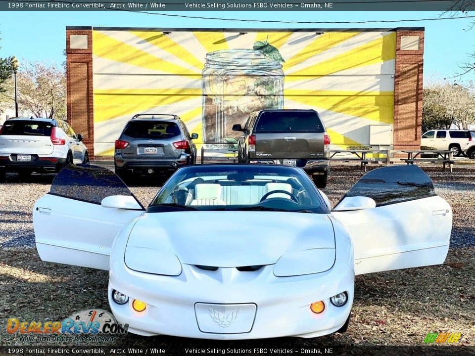 1998 Pontiac Firebird Convertible Arctic White / White Photo #15