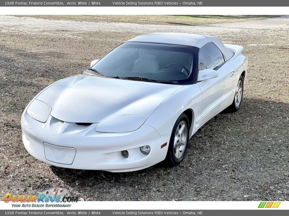 1998 Pontiac Firebird Convertible Arctic White / White Photo #17