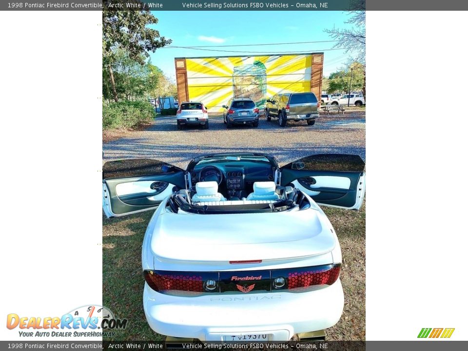 1998 Pontiac Firebird Convertible Arctic White / White Photo #20