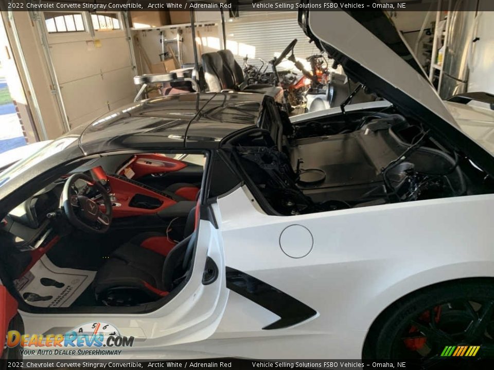 2022 Chevrolet Corvette Stingray Convertible Arctic White / Adrenalin Red Photo #5