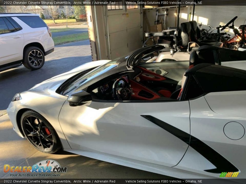 2022 Chevrolet Corvette Stingray Convertible Arctic White / Adrenalin Red Photo #8