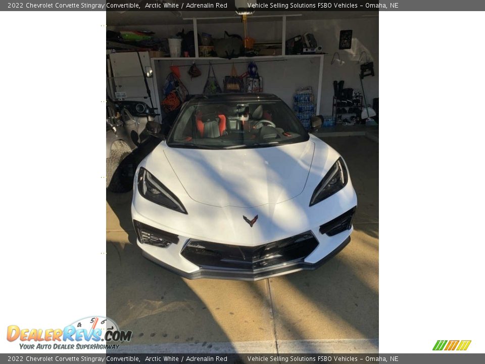 2022 Chevrolet Corvette Stingray Convertible Arctic White / Adrenalin Red Photo #9