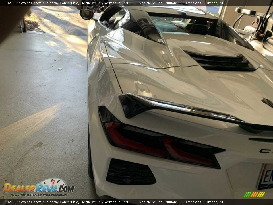 2022 Chevrolet Corvette Stingray Convertible Arctic White / Adrenalin Red Photo #11