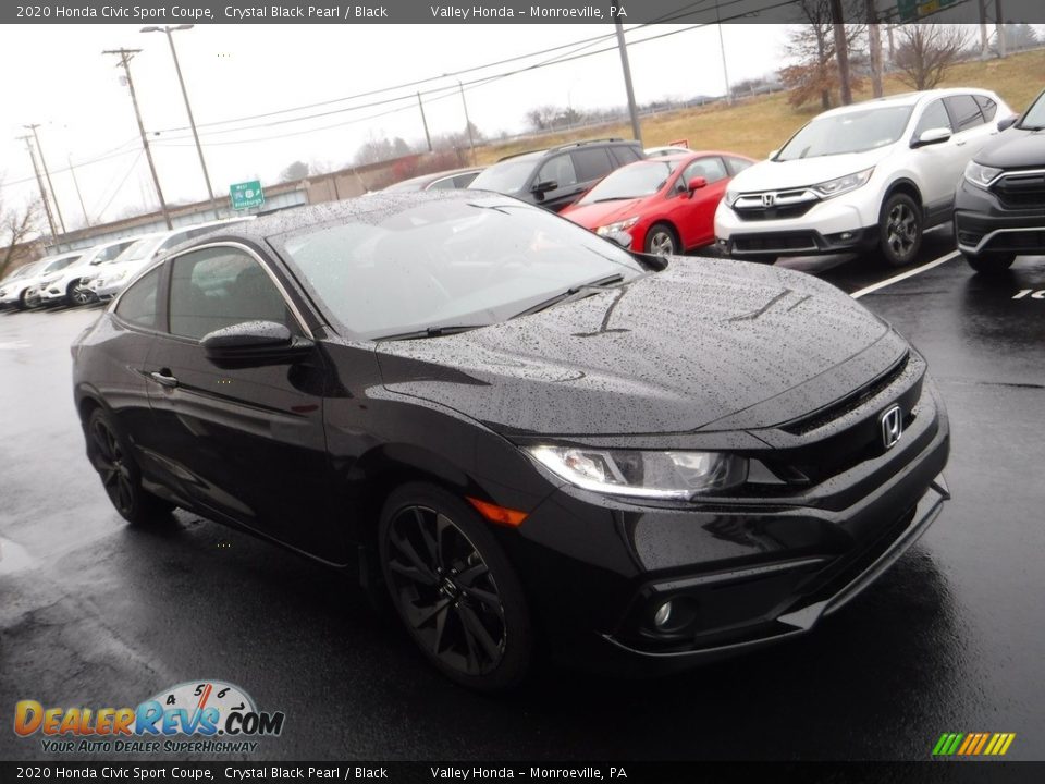 Crystal Black Pearl 2020 Honda Civic Sport Coupe Photo #5