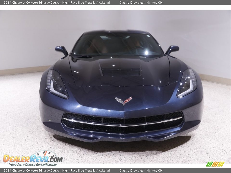 2014 Chevrolet Corvette Stingray Coupe Night Race Blue Metallic / Kalahari Photo #2