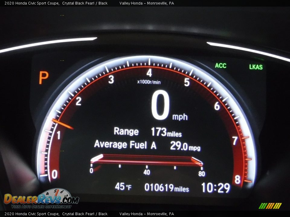 2020 Honda Civic Sport Coupe Gauges Photo #30