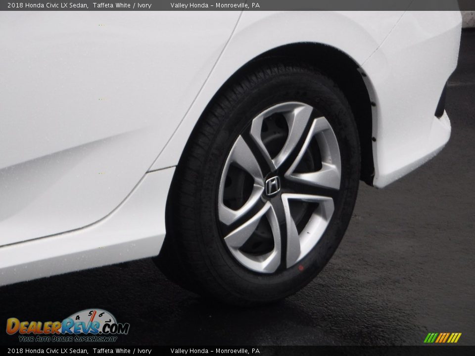 2018 Honda Civic LX Sedan Taffeta White / Ivory Photo #3