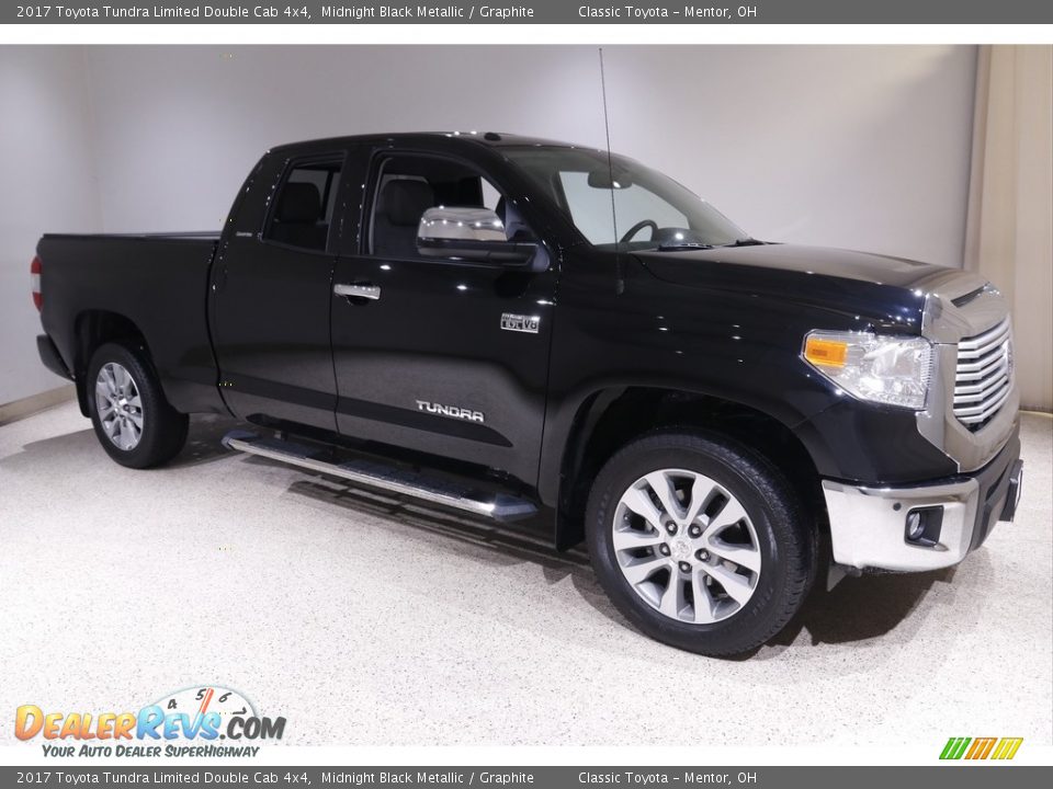 Midnight Black Metallic 2017 Toyota Tundra Limited Double Cab 4x4 Photo #1