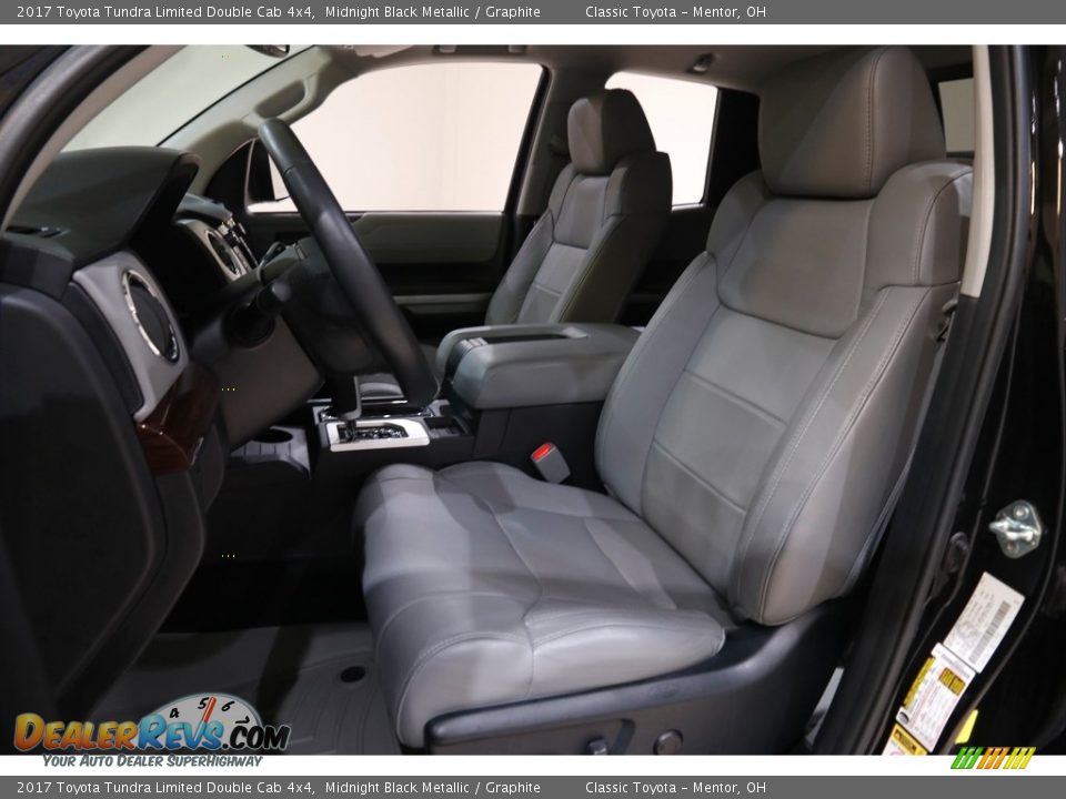 Graphite Interior - 2017 Toyota Tundra Limited Double Cab 4x4 Photo #5