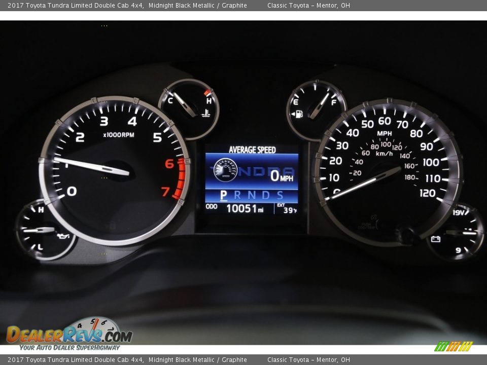 2017 Toyota Tundra Limited Double Cab 4x4 Gauges Photo #8