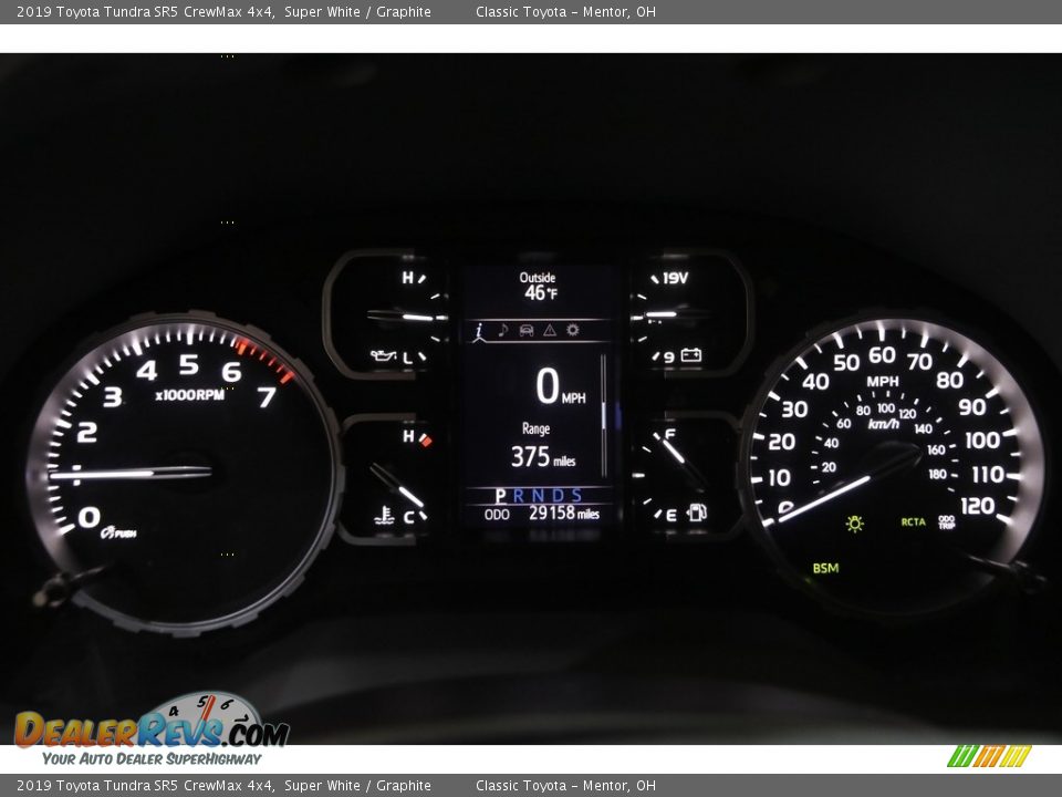 2019 Toyota Tundra SR5 CrewMax 4x4 Super White / Graphite Photo #8