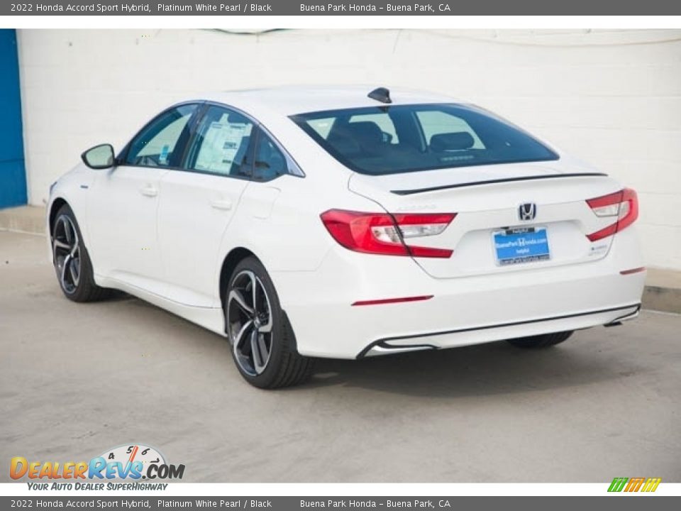 2022 Honda Accord Sport Hybrid Platinum White Pearl / Black Photo #2